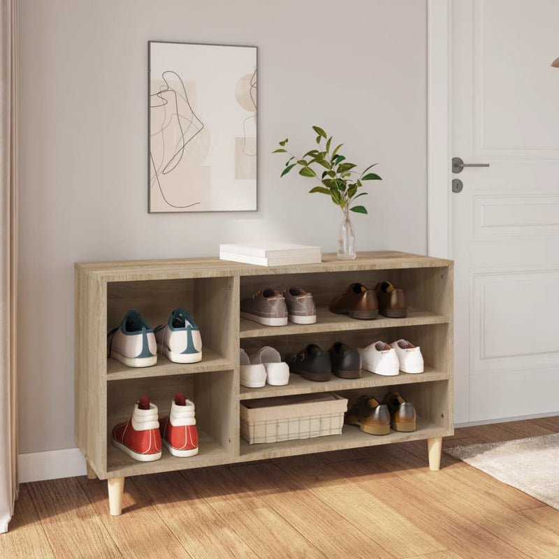 Afbeelding laden in galerijviewer, VidaXL Schoenenkast 102x36x60 cm bewerkt hout sonoma eikenkleurig
