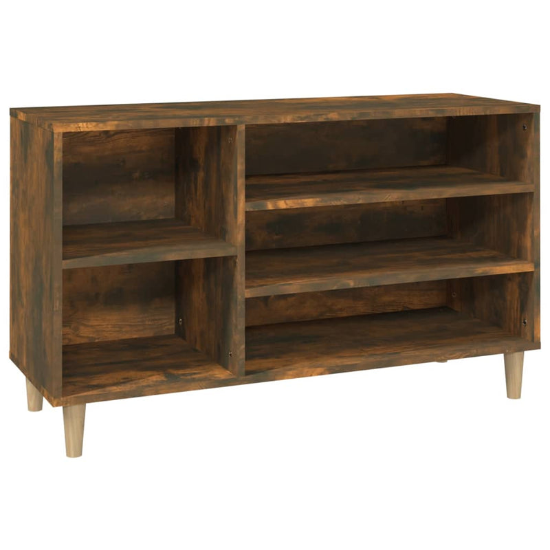 Afbeelding laden in galerijviewer, Vidaxl schoenenkast 102x36x60 cm bewerkt hout gerookt eikenkleurig
