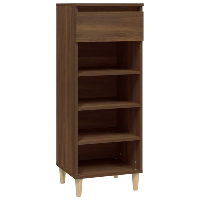 Afbeelding laden in galerijviewer, Vidaxl schoenenkast 40x36x105 cm bewerkt hout bruin eikenkleur
