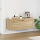 Vidaxl wandschoenenkast 100x35x38 cm bewerkt hout sonoma eiken
