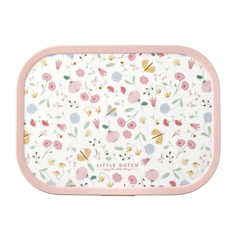 Afbeelding laden in galerijviewer, Mepal campus lunchbox little dutch flowers and butterflies roze wit
