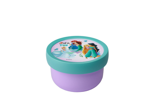 Mepal fruitbox campus - 300 ml - inclusief fruitvorkje - sluit goed af - snackdoosje - disney princess