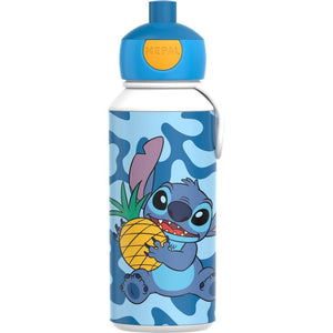 Mepal pop-up drinkfles campus - 400 ml - sluit goed af - drinkbeker voor kinderen - stitch
