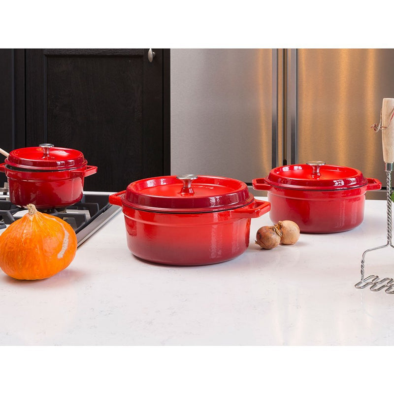 Afbeelding laden in galerijviewer, Sola Sola Gietijzeren Braadpan 20 cm Rood Oranje
