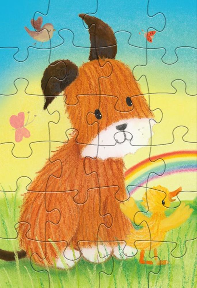 Afbeelding laden in galerijviewer, Rebo legpuzzel 2x24 stukjes - dog and du
