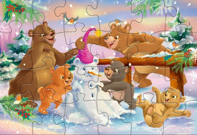 Afbeelding laden in galerijviewer, Rebo legpuzzel 2x24 stukjes - christmas
