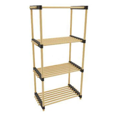 Storage solutions schoenenrek met 4 schappen 49x28x92,5 cm hout