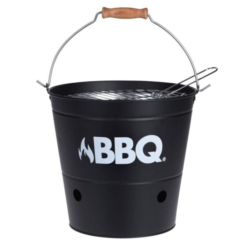 Afbeelding laden in galerijviewer, ProGarden ProGarden Barbecue-emmer BBQ 26 cm matzwart
