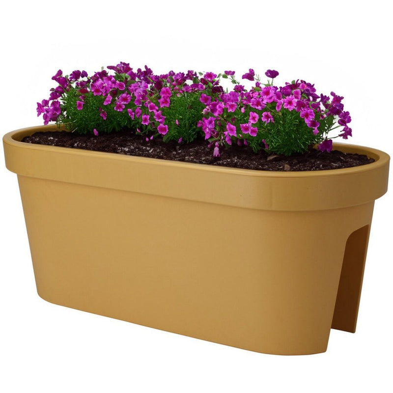 Afbeelding laden in galerijviewer, Pro garden balkonbak 60x28x25 cm okergeel
