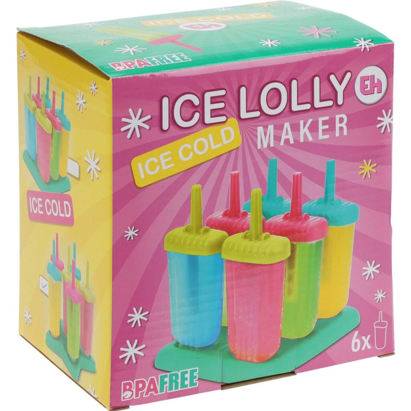Afbeelding laden in galerijviewer, Excellent houseware ijs lolly maker voor 6 ijsjes
