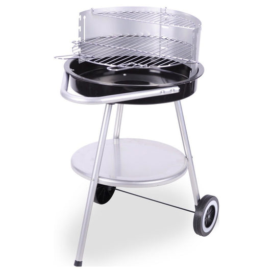 Bbq barbecue 47x77 cm zwart rvs