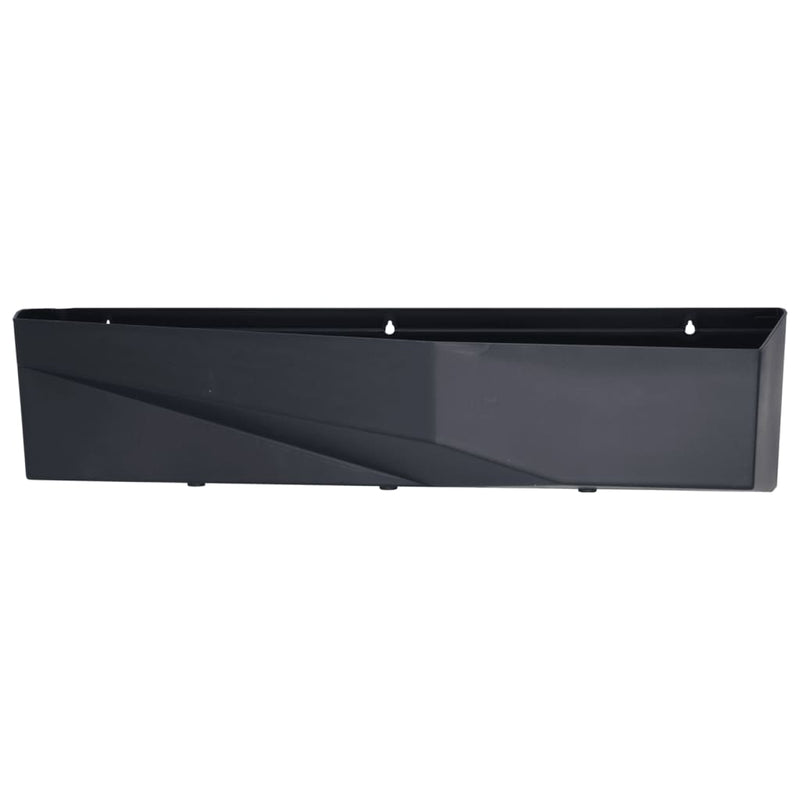 Afbeelding laden in galerijviewer, Progarden plantenbakwand overloop 2 stuks 78x19x35 cm antracietkleurig
