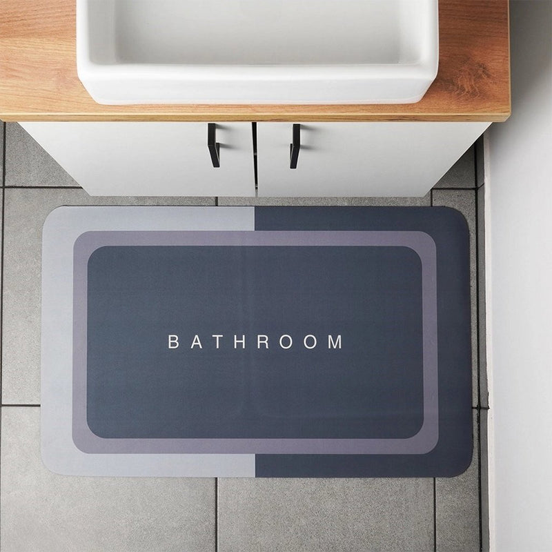 Afbeelding laden in galerijviewer, Bathroom solutions badkamermat 79.5x49.5 cm grijs
