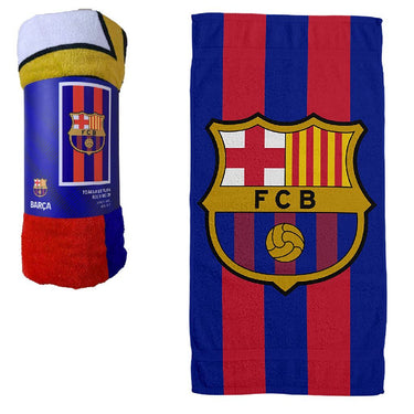 Overige merken fc barcelona badlaken 100x180 cm blauw rood