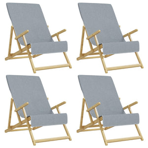 Vidaxl strandhanddoeken 4 st 400 g m² 60x135 cm stof grijs