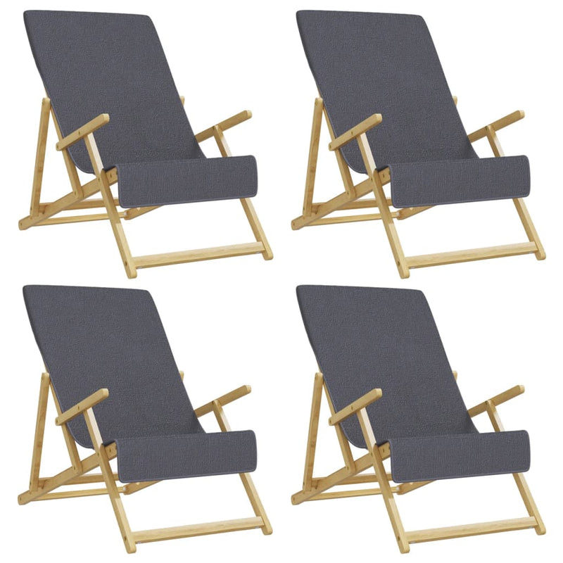 Afbeelding laden in galerijviewer, Vidaxl strandhanddoeken 4 st 400 g m² 60x135 cm stof antracietkleurig
