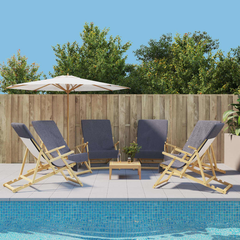 Afbeelding laden in galerijviewer, Vidaxl strandhanddoeken 6 st 400 g m² 60x135 cm stof antracietkleurig
