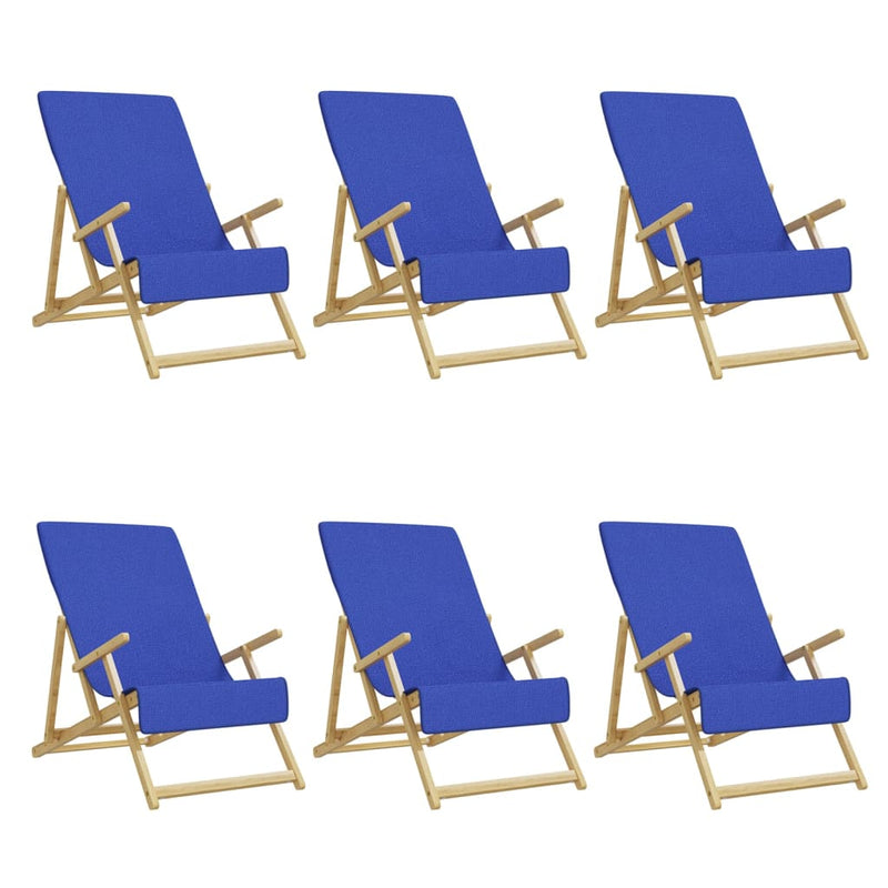 Afbeelding laden in galerijviewer, Vidaxl strandhanddoeken 6 st 400 g m² 60x135 cm stof koningsblauw
