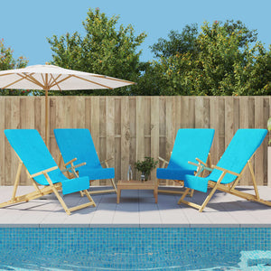 Vidaxl strandhanddoeken 4 st 400 g m² 60x135 cm stof turquoise