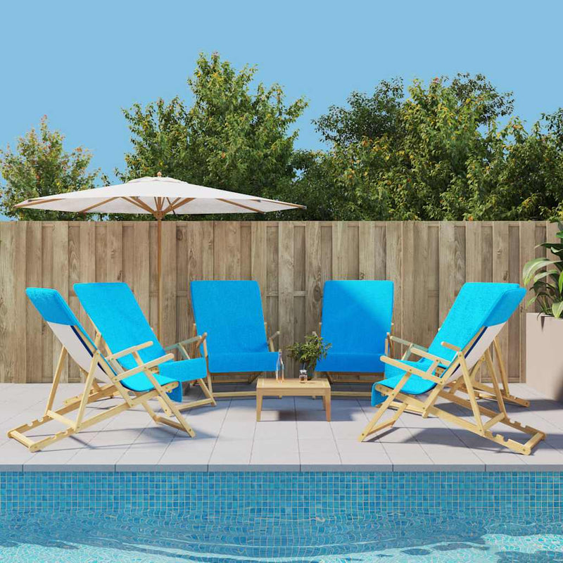 Afbeelding laden in galerijviewer, Vidaxl strandhanddoeken 6 st 400 g m² 60x135 cm stof turquoise
