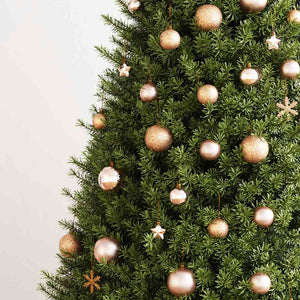VidaXL 111-delige Kerstballenset polystyreen roségoud
