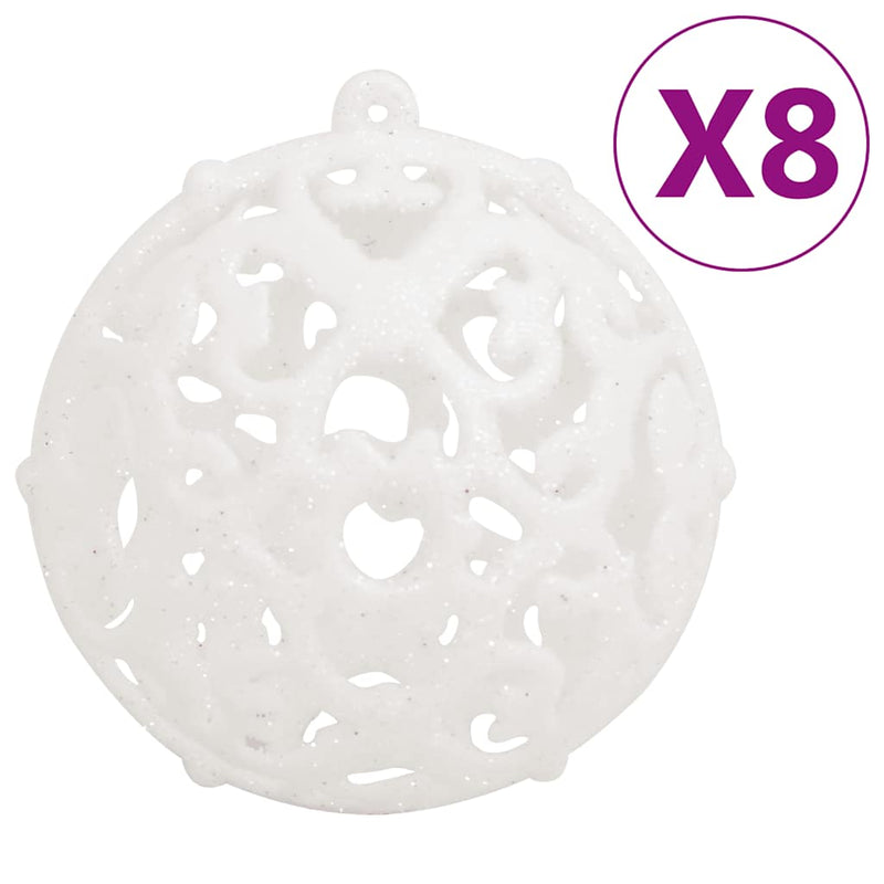 Afbeelding laden in galerijviewer, Vidaxl 111-delige kerstballenset polystyreen wit
