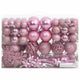 Vidaxl 111-delige kerstballenset polystyreen roze