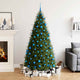 Vidaxl 111-delige kerstballenset polystyreen blauw