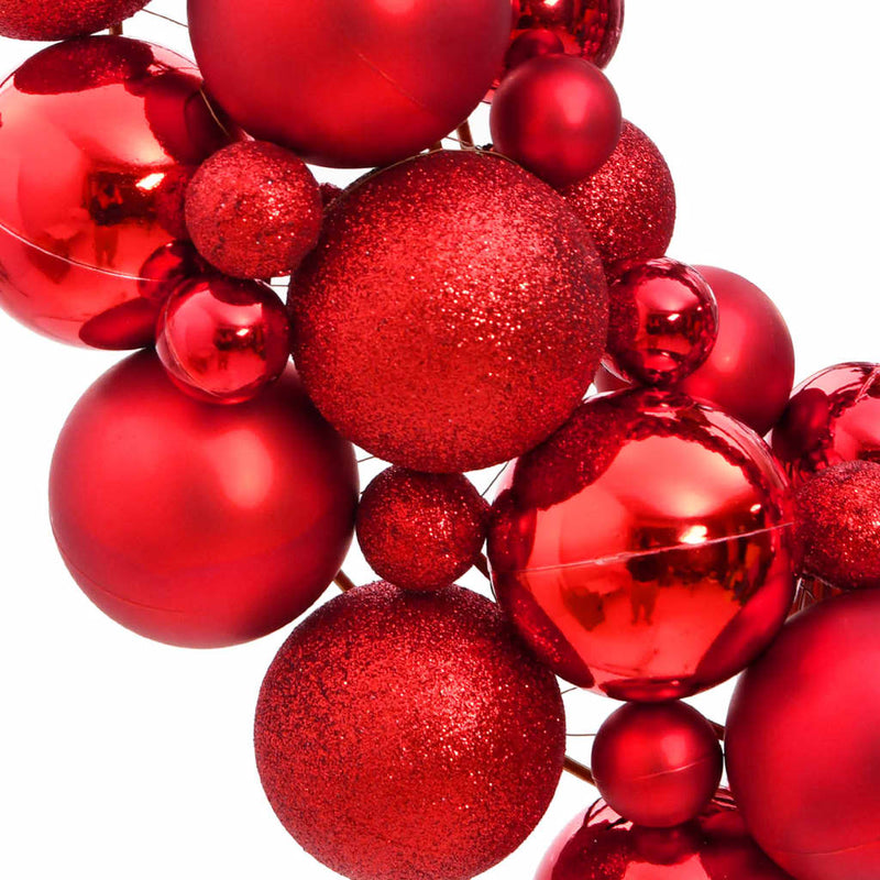 Afbeelding laden in galerijviewer, Vidaxl kerstkrans 45 cm polystyreen rood
