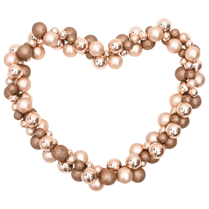Afbeelding laden in galerijviewer, VidaXL Kerstslinger ballen 175 cm polystyreen roségoudkleurig

