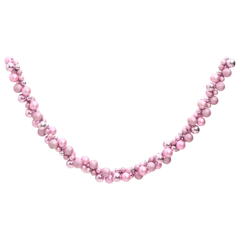 Afbeelding laden in galerijviewer, VidaXL Kerstslinger ballen 175 cm polystyreen roze
