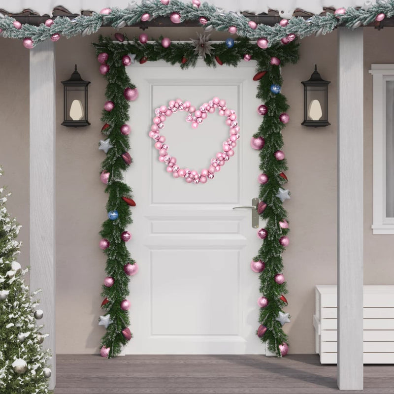 Afbeelding laden in galerijviewer, VidaXL Kerstslinger ballen 175 cm polystyreen roze
