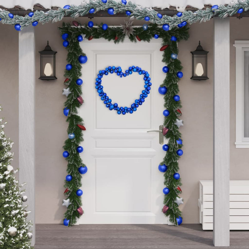 Afbeelding laden in galerijviewer, VidaXL Kerstslinger ballen 175 cm polystyreen blauw
