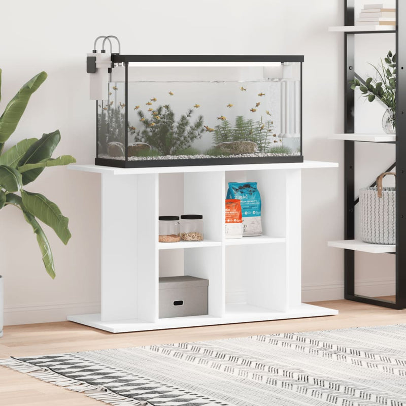 Afbeelding laden in galerijviewer, Vidaxl aquariumstandaard 100x40x60 cm bewerkt hout wit
