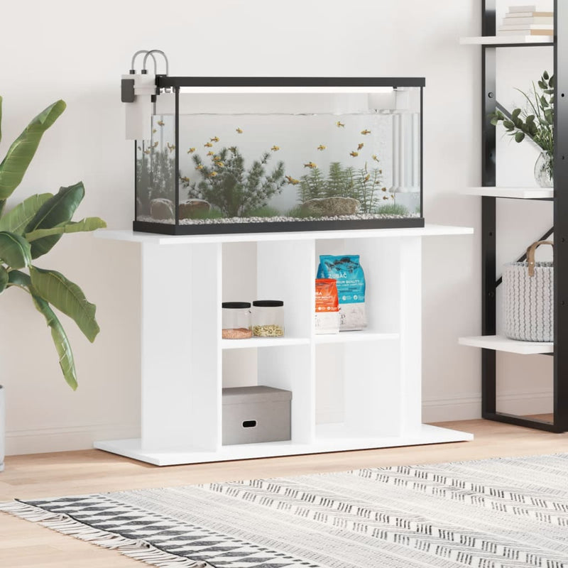 Afbeelding laden in galerijviewer, Vidaxl aquariumstandaard 100x40x60 cm bewerkt hout hoogglans wit
