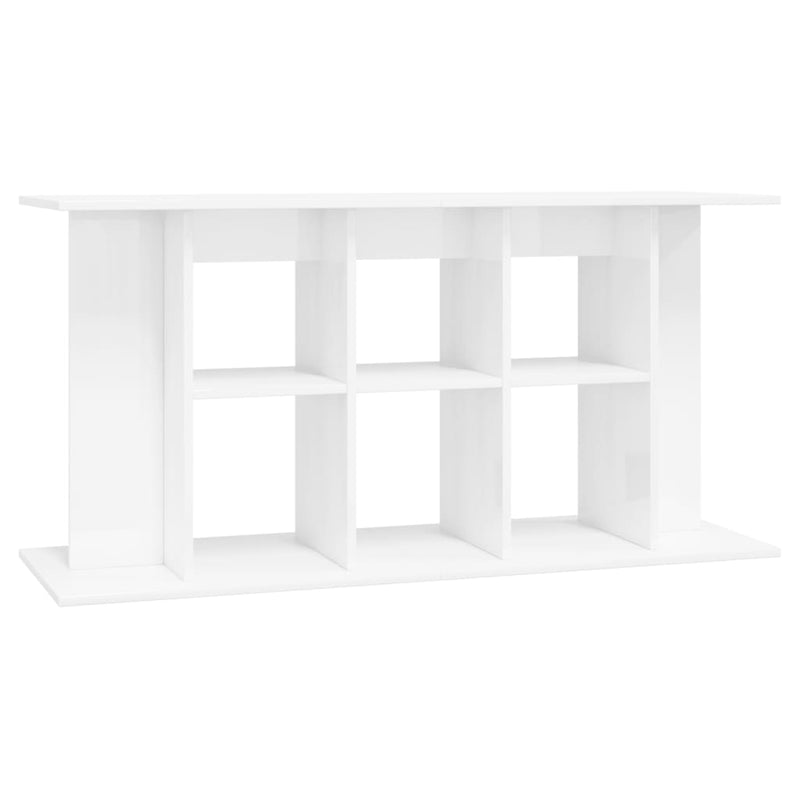Afbeelding laden in galerijviewer, Vidaxl aquariumstandaard 120x40x60 cm bewerkt hout hoogglans wit
