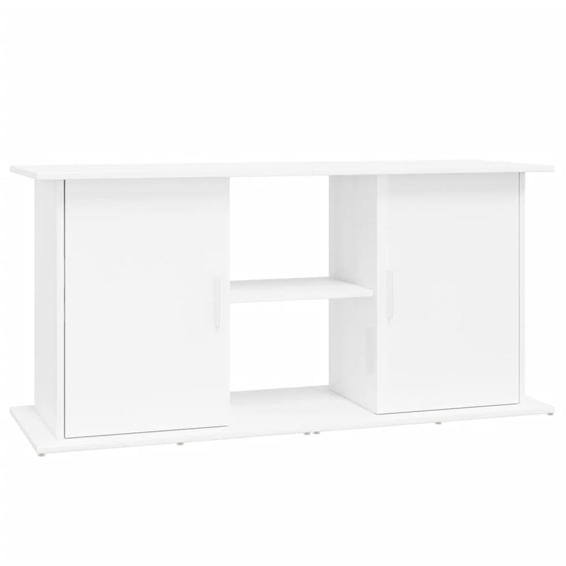 Afbeelding laden in galerijviewer, VidaXL Aquariumstandaard 121x41x58 cm bewerkt hout hoogglans wit
