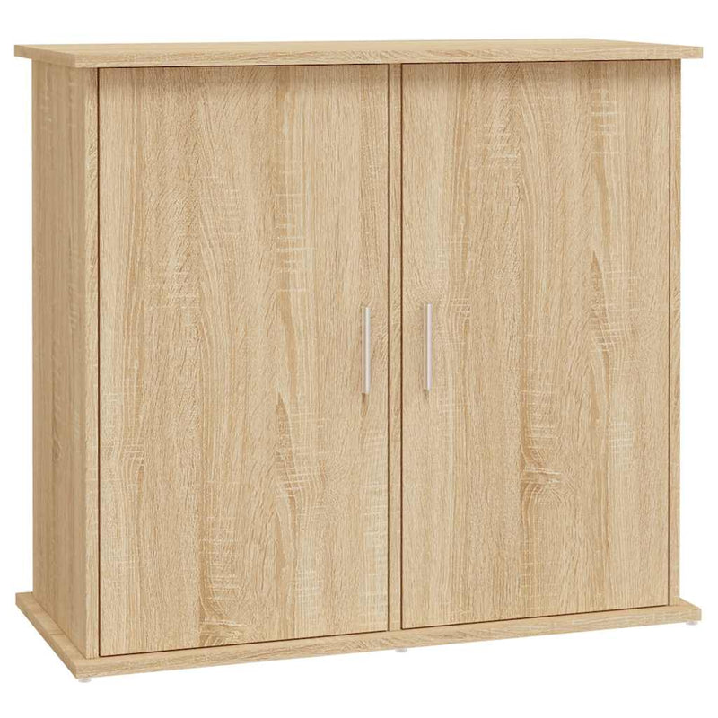 Afbeelding laden in galerijviewer, Vidaxl aquariumstandaard sonoma eiken 81x36x73 cm bewerkt hout
