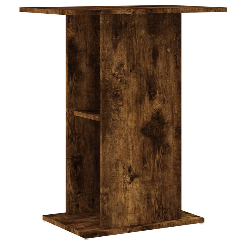 Afbeelding laden in galerijviewer, Vidaxl aquariumstandaard 60,5x36x72,5 cm bewerkt hout gerookt eiken
