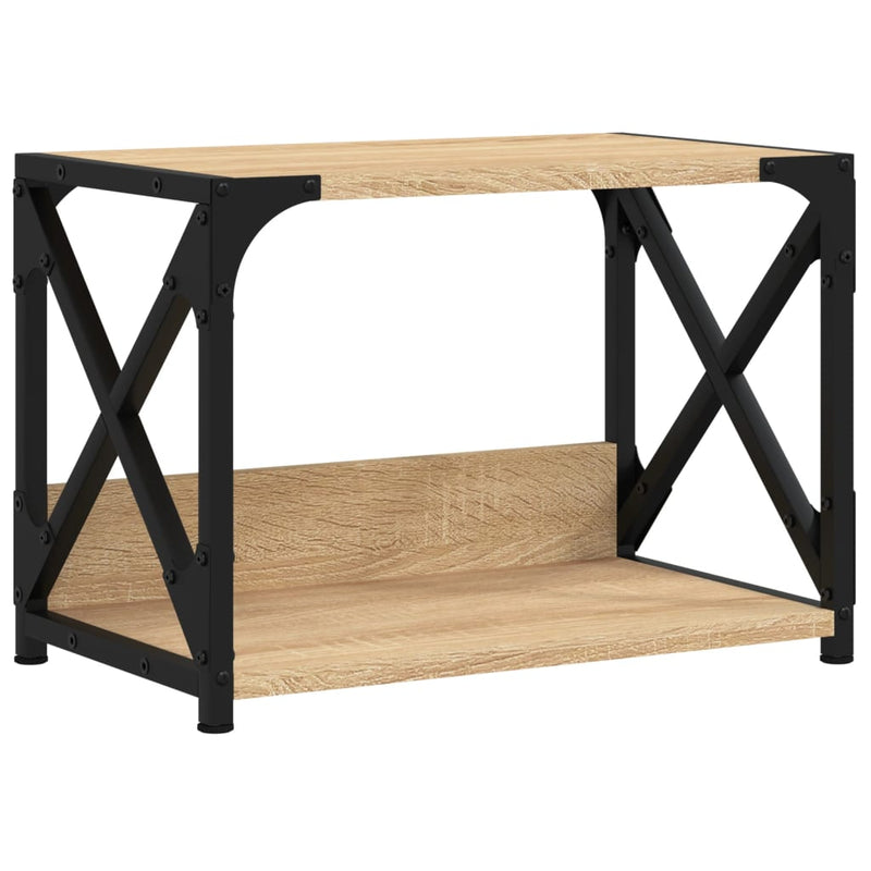 Afbeelding laden in galerijviewer, Vidaxl printerstandaard 44x26x31,5 cm bewerkt hout sonoma eikenkleurig
