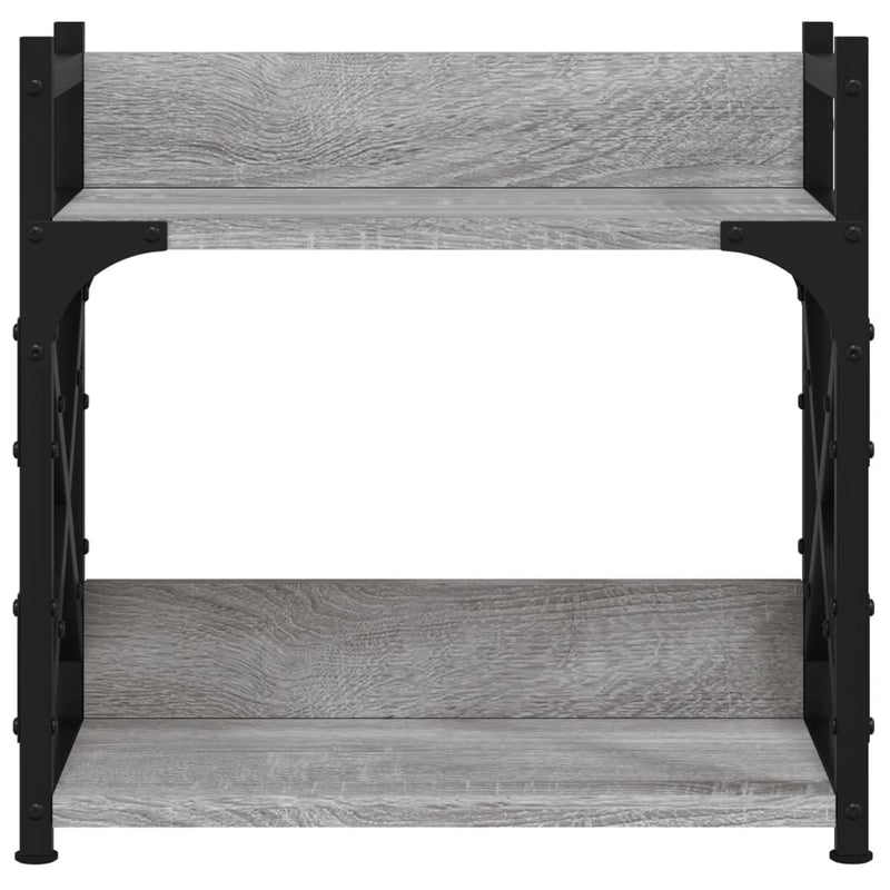 Afbeelding laden in galerijviewer, Vidaxl printerstandaard 2-laags 40x20x40 cm bewerkt hout grijs sonoma
