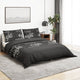 Vidaxl dekbedovertrekset 140x200 cm katoen zwart en wit