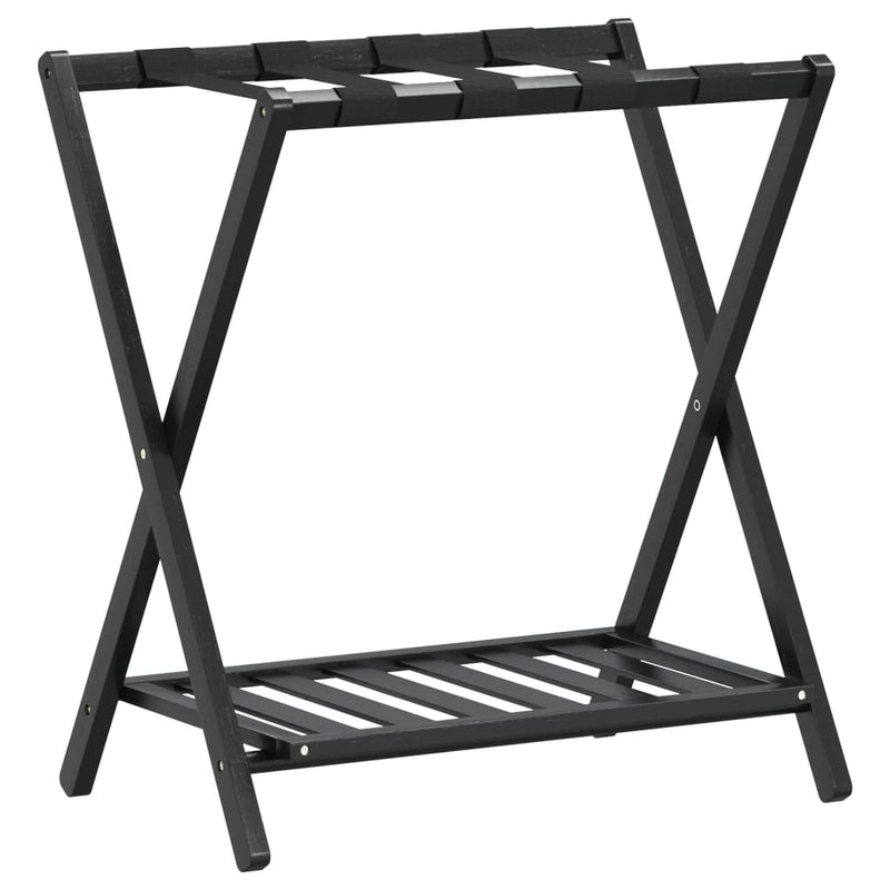 Afbeelding laden in galerijviewer, Vidaxl bagagerek 68x38x58 cm bamboe zwart
