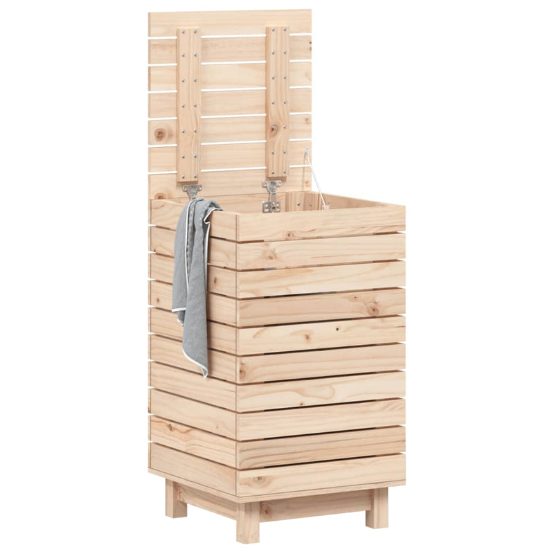 Afbeelding laden in galerijviewer, Vidaxl wasmand 44x44x76 cm massief grenenhout
