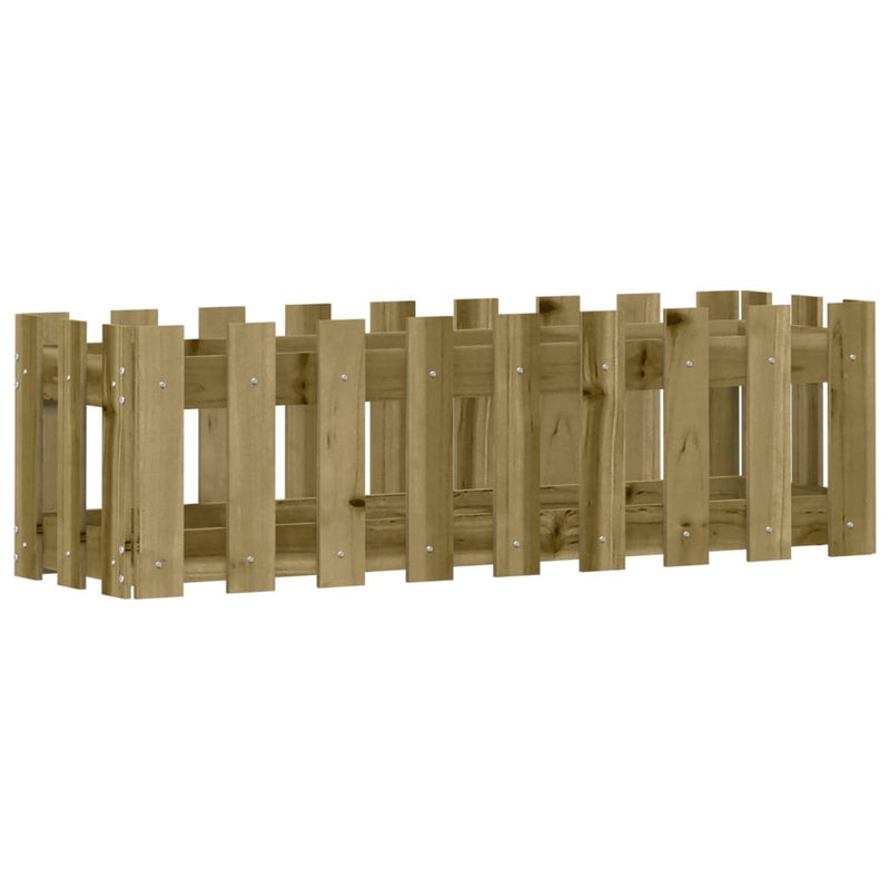 Afbeelding laden in galerijviewer, Vidaxl plantenbak verhoogd hekontwerp 100x30x30 cm geïmpregneerd hout
