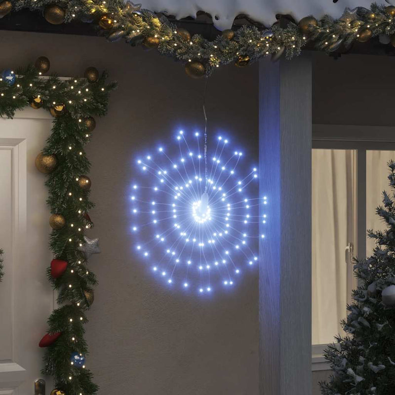 Afbeelding laden in galerijviewer, Vidaxl kerstverlichting vuurwerk 140 koudwitte led's 17 cm
