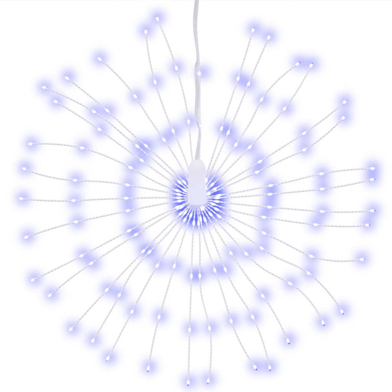 Afbeelding laden in galerijviewer, Vidaxl kerstverlichting vuurwerk 4 st 140 led's 17 cm blauw
