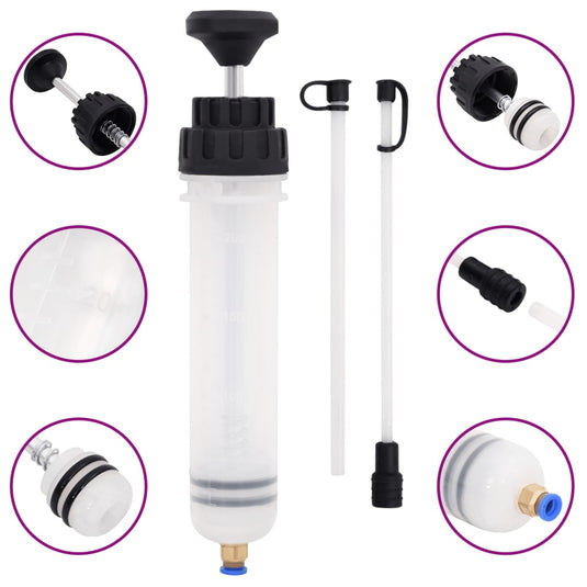 Vidaxl remontluchter 0,2 l wit en zwart