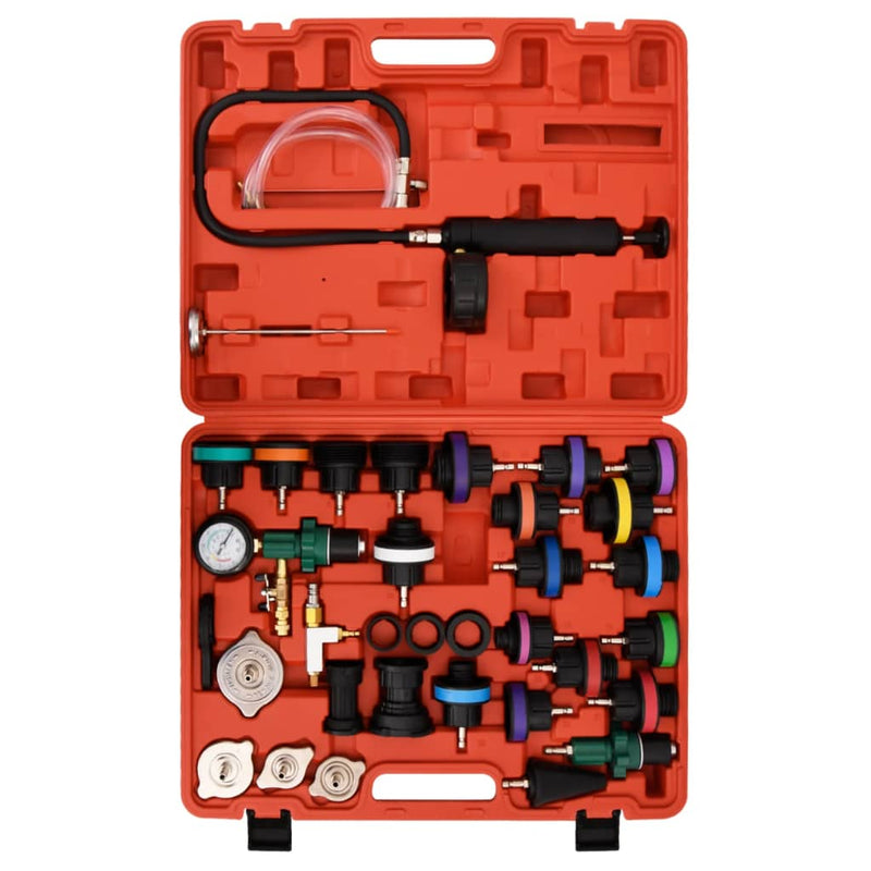 Afbeelding laden in galerijviewer, Vidaxl druktester voor koelsysteem 52x40,5x9,5 cm rood
