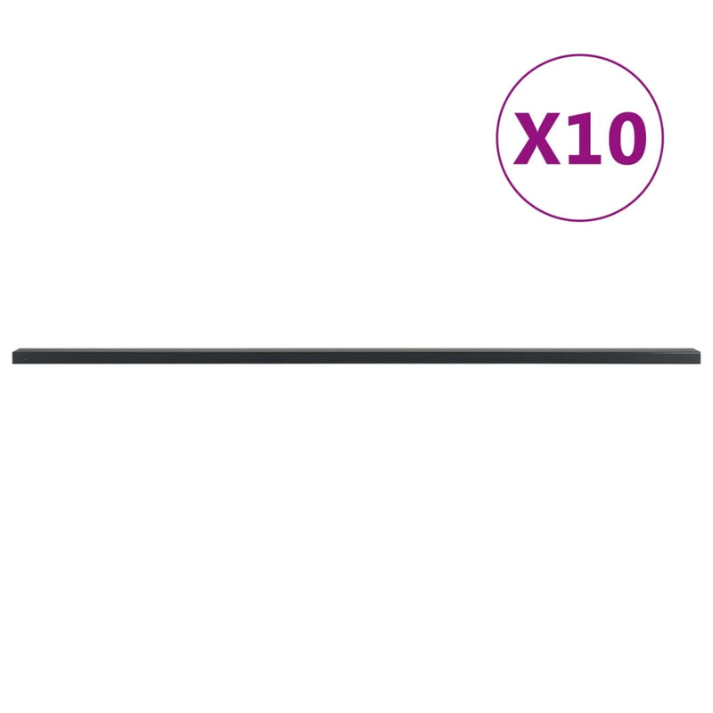 Afbeelding laden in galerijviewer, VidaXL Schuttingpalen 10 st 220 cm staal grijs
